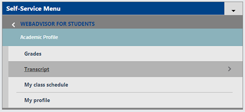 Academic Profile Screenshot