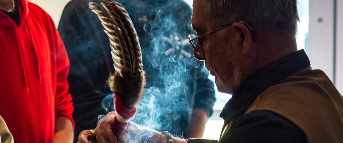 Smudging ceremony at JIBC