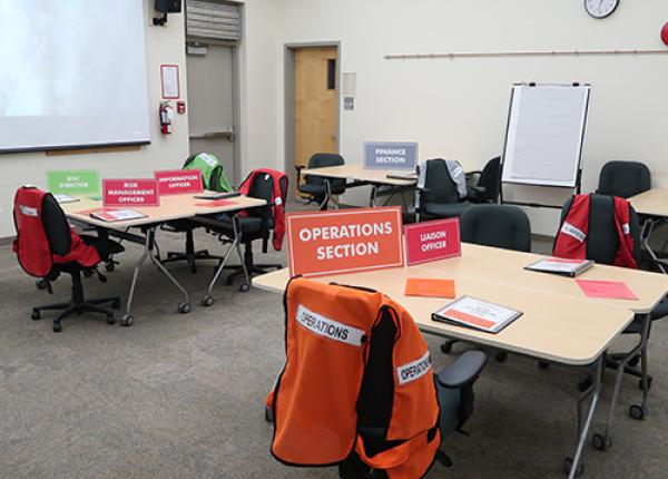 JIBC Emergency Operations Centre training room