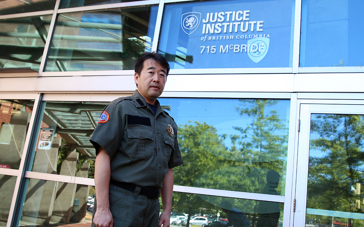 Hitoshi Igarashi recently completed course work in New Westminster as part of JIBC’s Emergency Management Certificate program. He hopes to adopt elements of the North American system of disaster response in Japan and other countries that he works with through the Community Emergency Management Institute of Japan.