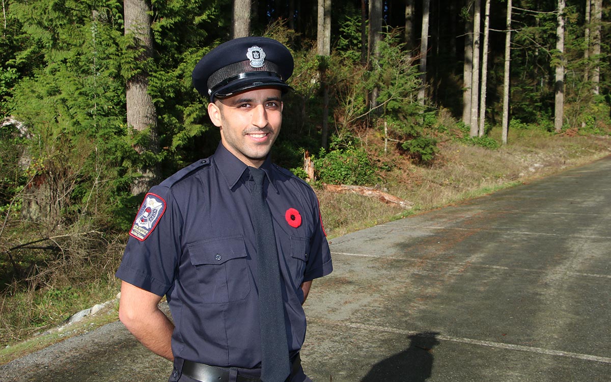 JIBC Fire Fighting Technologies Certificate grad Yousif Safar credits local firefighters with helping keep him on the right path as a kid. Now he wants to follow in their footsteps to do the same for others in the community.