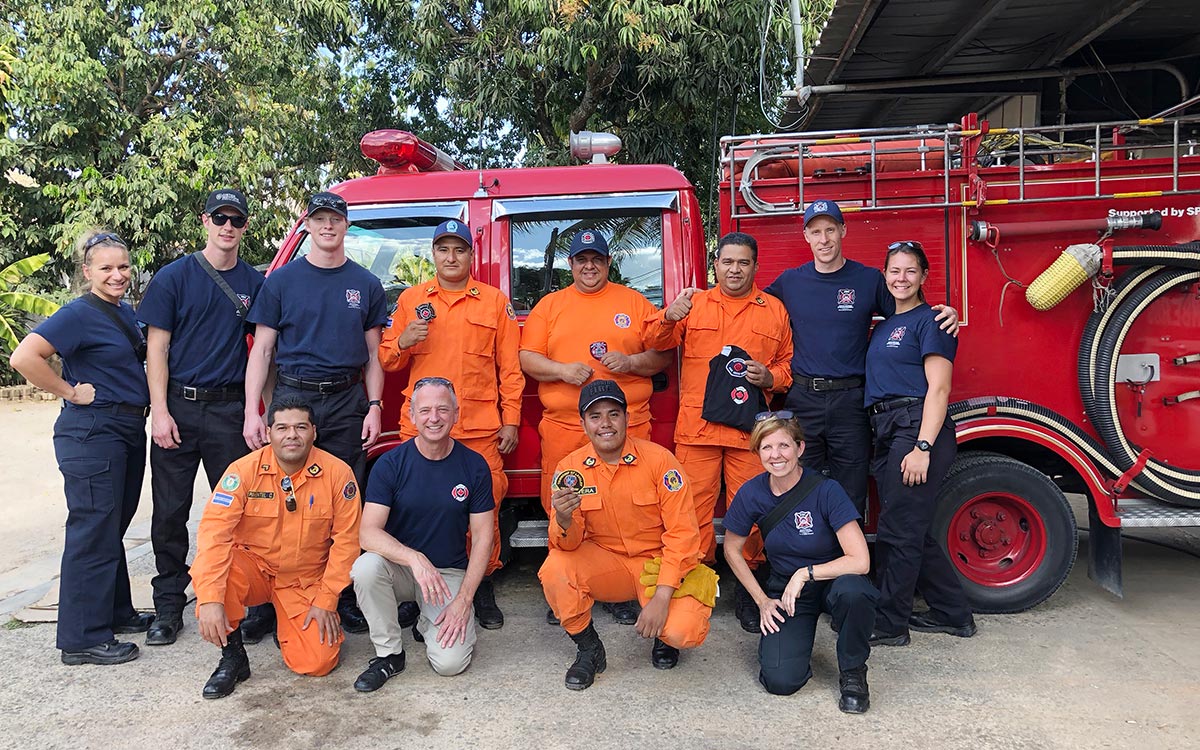Firefighting graduates from JIBC completed a special deployment to El Salvador to support essential firefighter training.