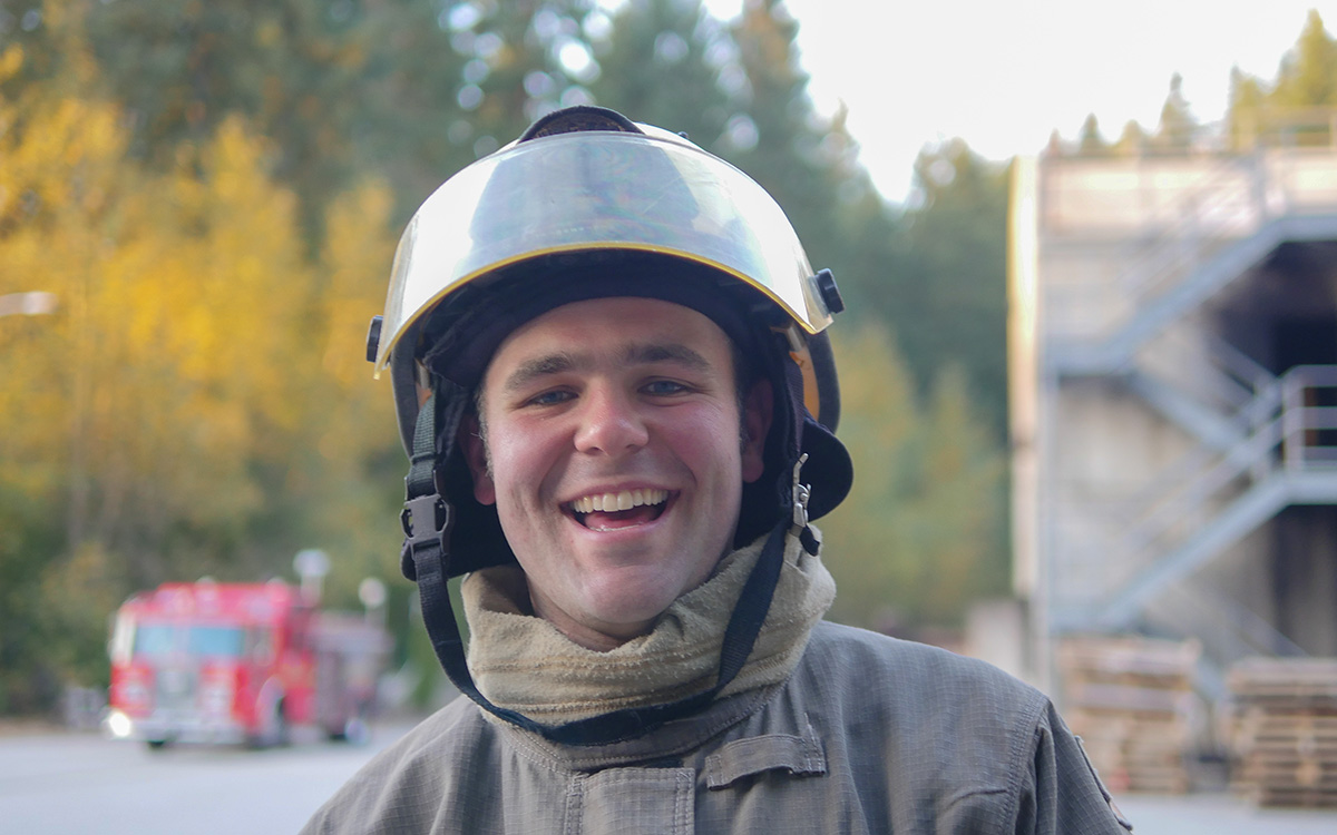 Thanks to JIBC’s part-time Fire Fighting Technologies Certificate program, Patrick Conley was able to pursue his dreams of a career in firefighting while continuing his full-time job as a carpenter.