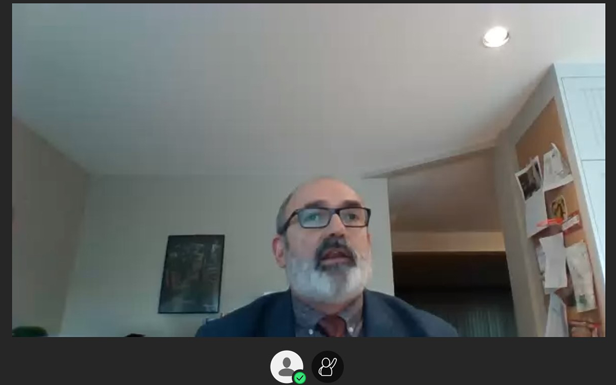Dr. Ron Bowles speaks as part of Applied Research Day held virtually in 2020.
