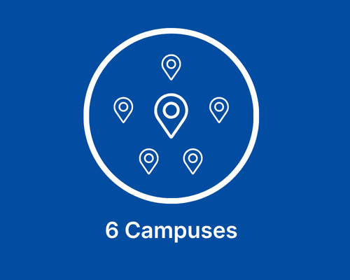 JIBC's six campuses