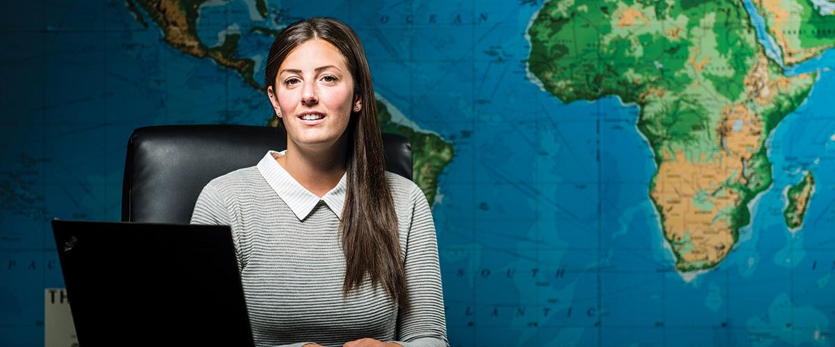 ​​​​​​​Casey Solis is an investigations manager at Canada's largest risk mitigation and investigation firm. Thanks to her JIBC education in intelligence analysis, she assists clients in a wide range of areas, from mergers and acquisitions to threat risk assessments. 