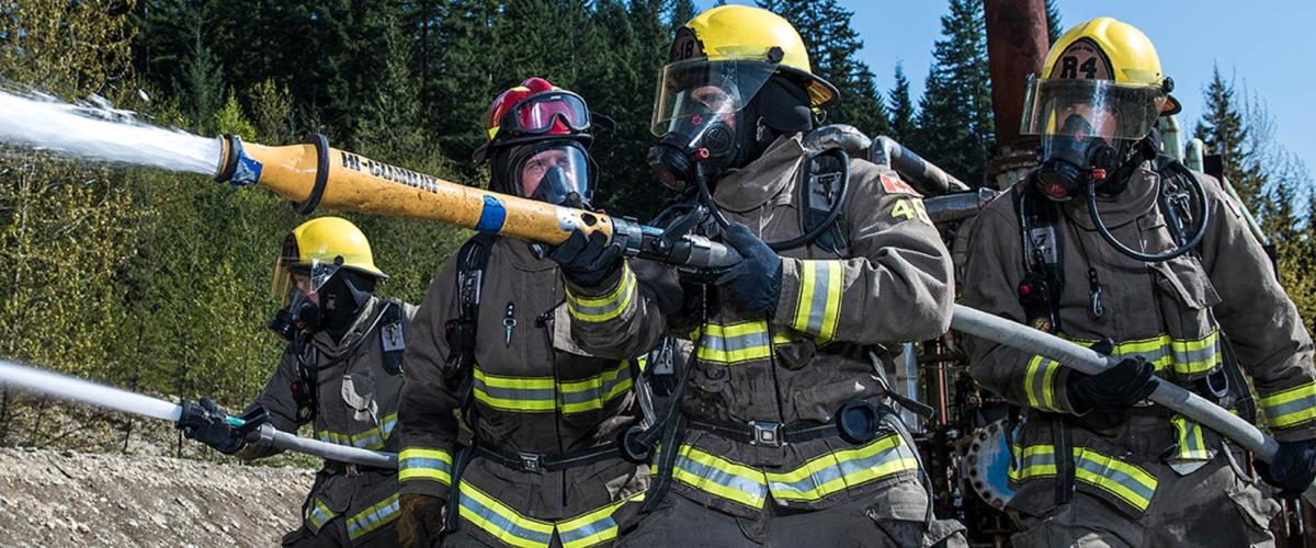 JIBC firefighter training