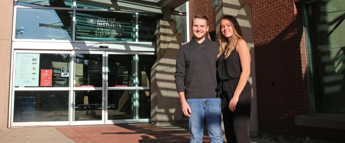 JIBC Bachelor of Law Enforcement Students Dayton DiSalvo and Emma Smith say they gained valuable life experience while on an exchange for a semester at the University of Portsmouth in the UK. 