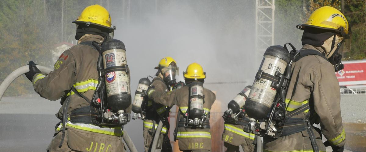 Thanks to a part-time firefighter training program at JIBC, Patrick Conley was able to pursue a career change while continuing his full-time job as a carpenter.