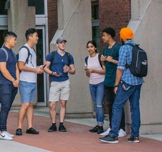 JIBC students at the main entrance