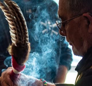 Smudging ceremony at JIBC