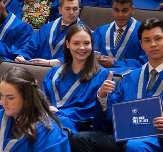 JIBC students at convocation
