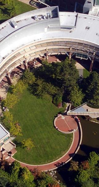 Aerial view of New Westminster campus