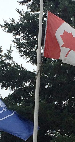 Flags at half-mast in memory of assistant fire chief ...