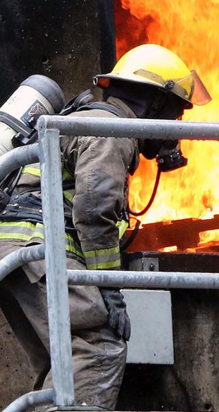 JIBC firefighter training