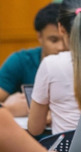 JIBC Student study group in the atrium