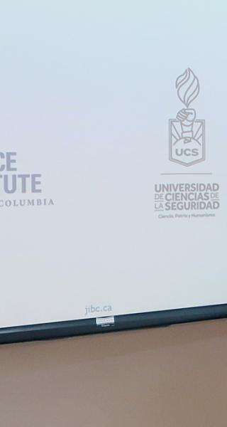 JIBC President and CEO Dr. Michel Tarko and Dr. Stu Ruttan, Dean of the School of Criminal Justice & Security and Office of International Affairs