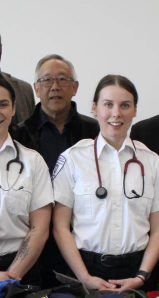 Giving to JIBC group of Paramedicine students
