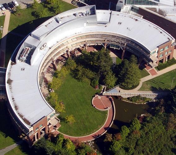 Aerial view of New Westminster campus