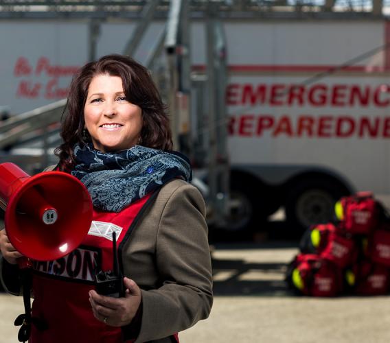 Tara Stroup oversees the emergency program for the City of Port Coquitlam. Thanks to her training in emergency management at JIBC, she helps ensure the city is prepared in case of a disaster. 