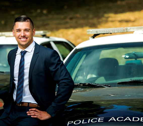 Sebastien Therrien’s pursuit of a career in policing led him to JIBC. Thanks to his JIBC degree, he’s now enrolled in graduate studies to further his education.