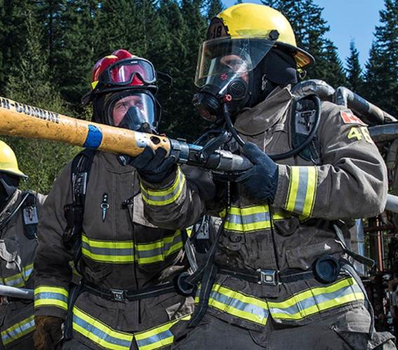 JIBC firefighter training