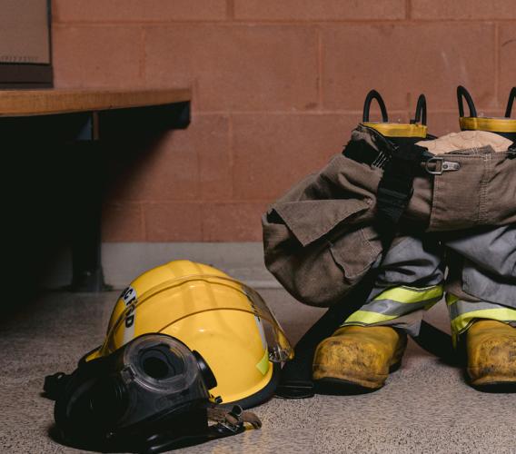 JIBC firefighter gear