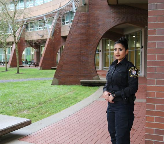 Navi Dosanjh’s JIBC Bachelor of Law Enforcement Studies degree not only helped her secure a job with BC Corrections but it assisted her in her volunteer role as a reserve constable with Abbotsford Police Department during a hostage situation.