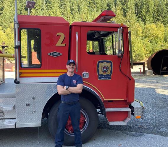 FFTC grad Jesse Fryer at JIBC's Maple Ridge campus where he completed seven weeks live-fire training for the program.