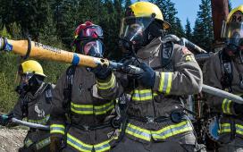 JIBC firefighter training