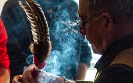 Smudging ceremony at JIBC