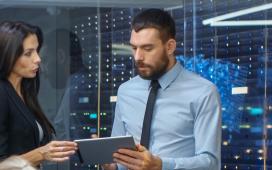 People analyzing data