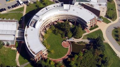 Aerial view of New Westminster campus