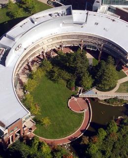 Aerial view of New Westminster campus