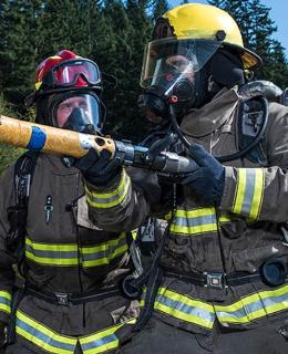 JIBC firefighter training