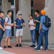 JIBC students at the main entrance