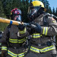 JIBC firefighter training