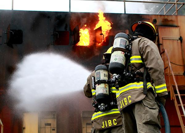 JIBC Fire Students