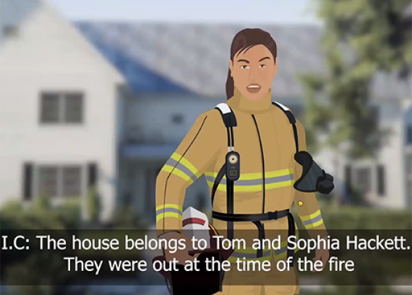 FSD Fire Investigation Game FlashoVR Screen Capture Firefighter