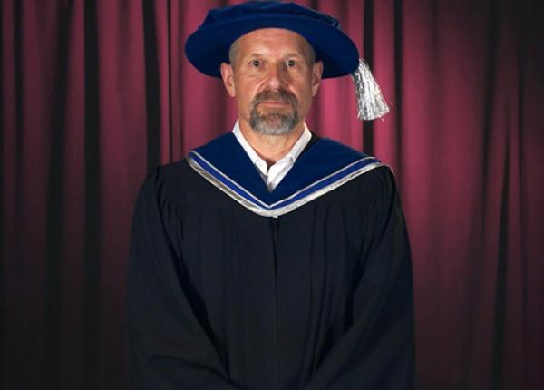 Michael Novakowski is the honorary degree recipient at the 2021 Spring Convocation.