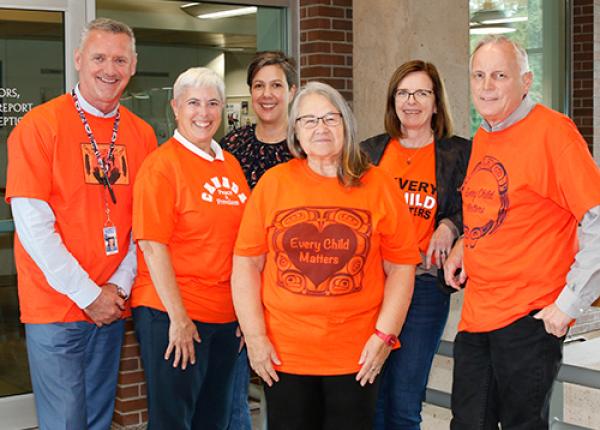 From left, From left, President and CEO Michel Tarko, and Governors Mary Ellen Thorburn, Maria Preovolos, Helen Allen, Laurel Douglas and Stephen Gamble.